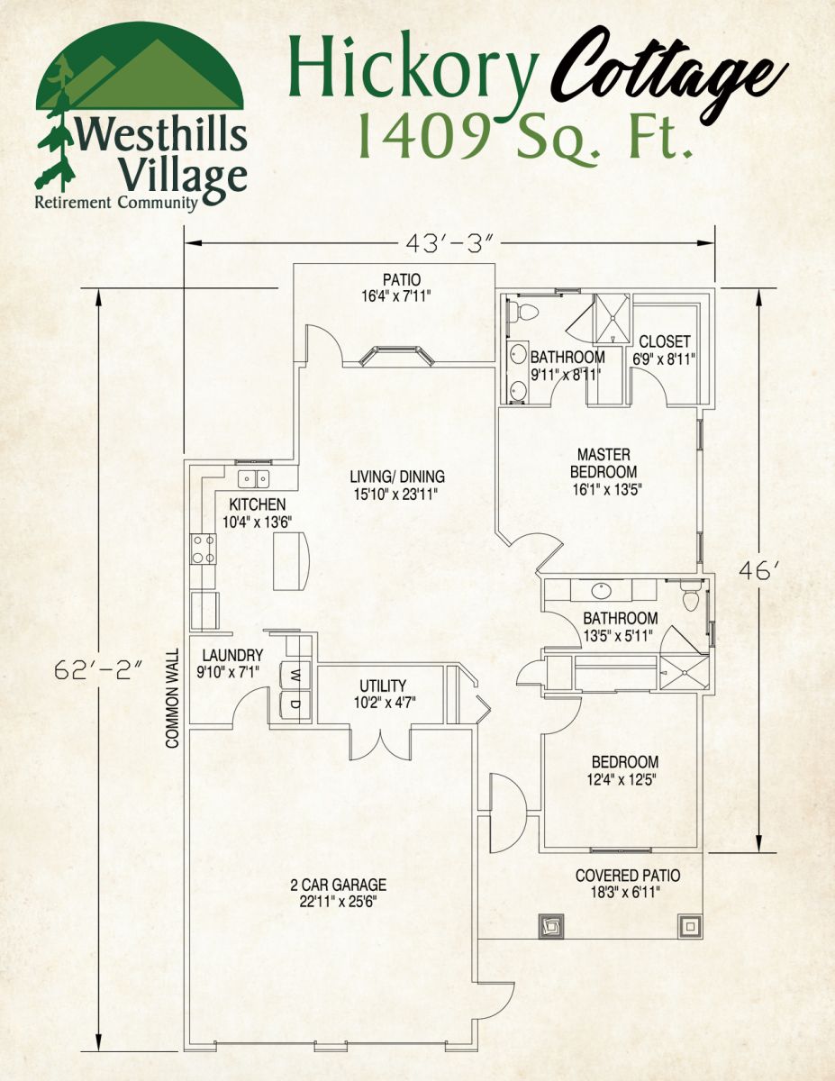 Westhills Village Hickory Cottage Layout Senior Living