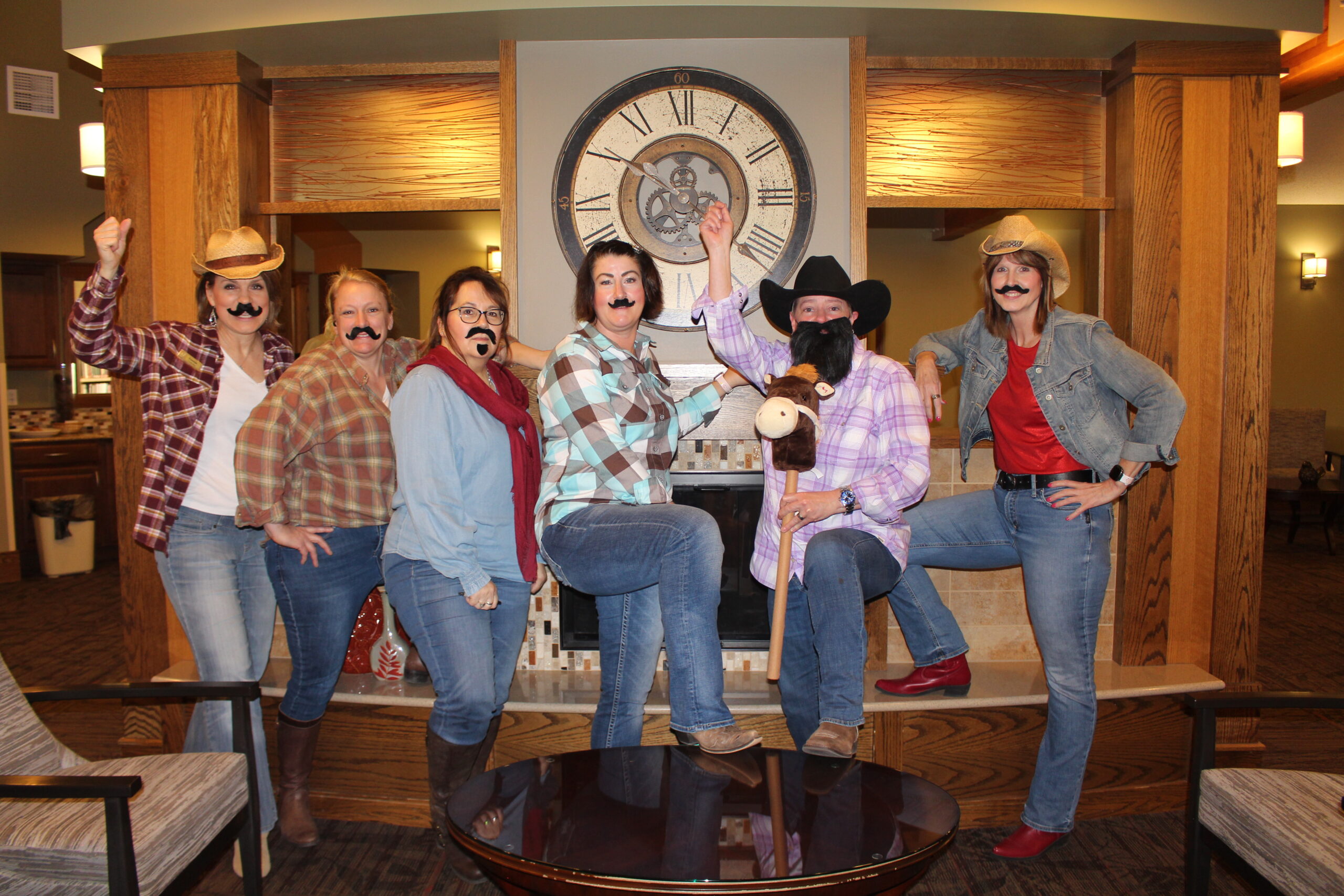 Westhills Village Employees dressed in cowboy attire